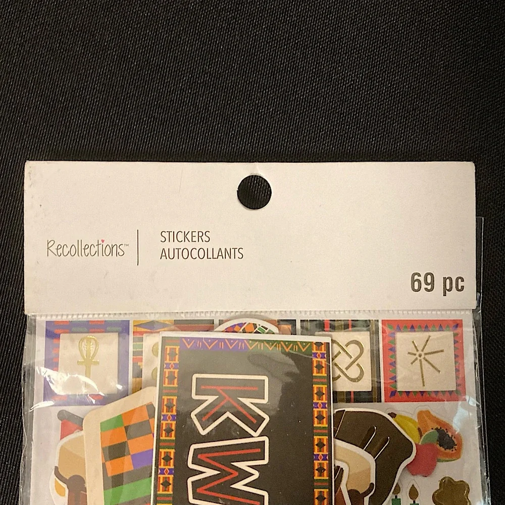 ⭐️ Recollections Kwanzaa 69 Scrapbooking Stickers Pack